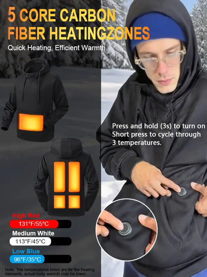 Heated Winter Jacket & Hoodie